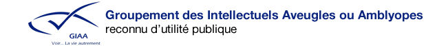 Logo de l'association Groupement des Intellectuels Aveugles ou Amblyopes